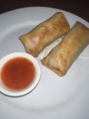 Vegetable spring rolls  at Warung Tumpang Sari Lembongan in Penida Island