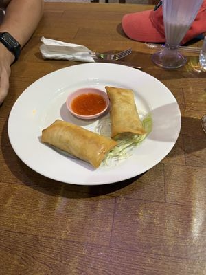 Veggie spring rolls   at Warung Tumpang Sari Lembongan in Penida Island