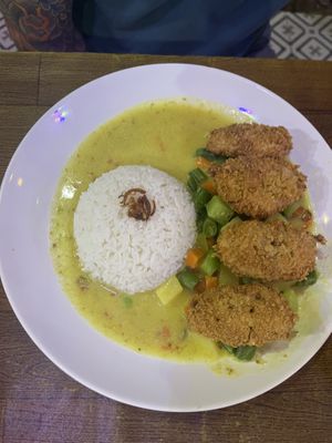 Katsu curry   at Warung Tumpang Sari Lembongan in Penida Island
