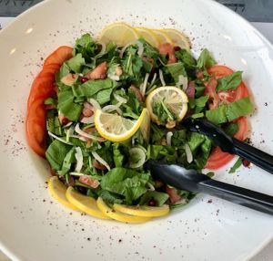Green salad at Kazan Gourmet in Abu Dhabi