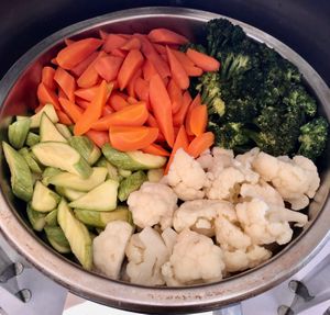 Streamed veg at Kazan Gourmet in Abu Dhabi