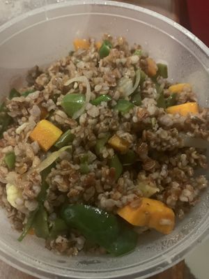 Fried rice. Needs a flavourful sauce but it’s not too bad    at Tasty Cafe in Tiruvannamalai