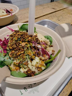 The vegan chickpea salad at Sprout & Co - Exchequer St in Dublin