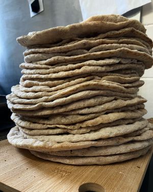 Flatbreads! at Feast Cafe in Kirkcudbright