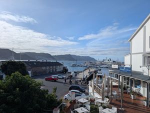 Outside seating view at Minari Korean Kitchen in Cape Town