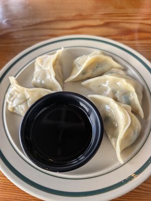 Veg dumplings at Minari Korean Kitchen in Cape Town