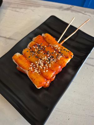 Rice cakes at Minari Korean Kitchen in Cape Town