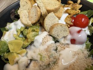 good vegan salad  at Immergrün in Ulm