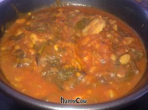 Spinach Tempeh Masala at Sprouted Garden Cafe in Los Angeles