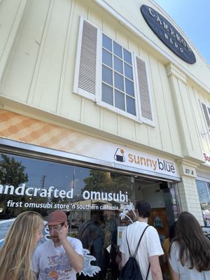 Right outside the shop  at Sunny Blue in Santa Monica