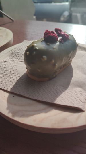 Pistachio semifreddo at Julietta Pastry and Lab in Rome