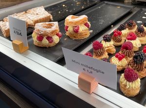 Pastry display  at Julietta Pastry and Lab in Rome