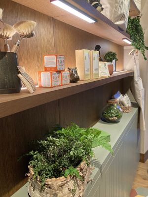 Vegan cosmetics and cleaning products  at Julietta Pastry and Lab in Rome