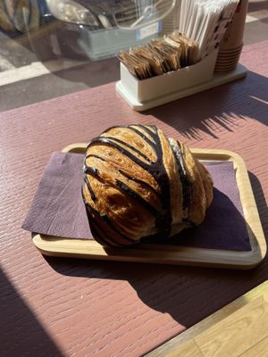 pain au chocolat (4€)  at Julietta Pastry and Lab in Rome