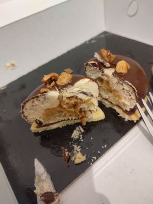 Peanut 🥜 and Chocolate 🍫 Semifreddo at Julietta Pastry and Lab in Rome