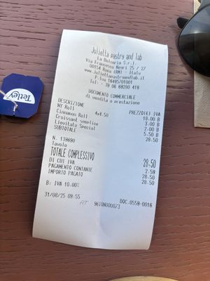   at Julietta Pastry and Lab in Rome