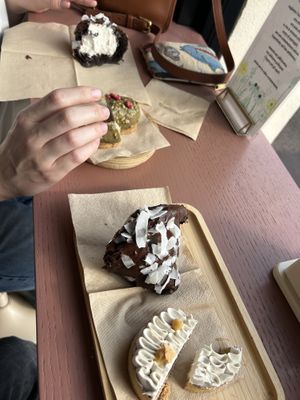 croissant, pistachio, banoffee   at Julietta Pastry and Lab in Rome