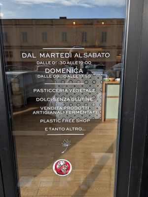 Plastic Free Shop that sells "coffee" in plastic cups even for dining in... at Julietta Pastry and Lab in Rome