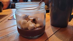 Vegan chocolate mousse at Nutbutter - Smithfield in Dublin