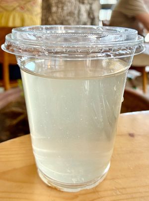 Coconut water at One Life Kitchen and Cafe in Dubai