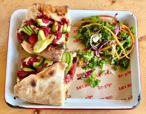 Alfalfa Romeo panuozzo at One Life Kitchen and Cafe in Dubai