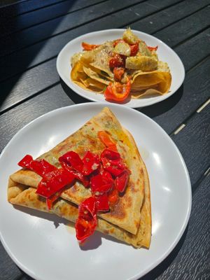 The Thanks a Bunch and The Bean crepes at Crepe Cafe Sisters in Spokane