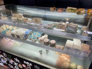 Display case  at Vtopian Cheese Shop in Portland
