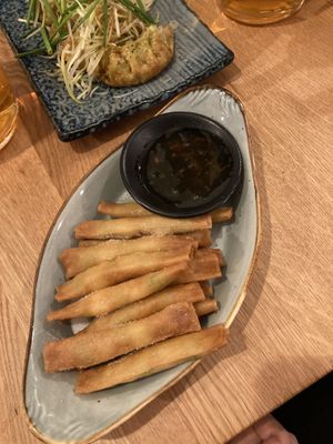 potato edamame sticks   at Takumi in Frankfurt