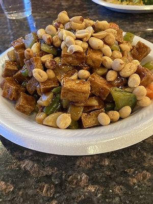 Kung pao with tofu substituted for chicken  at Happy House - 富林轩 in Lexington