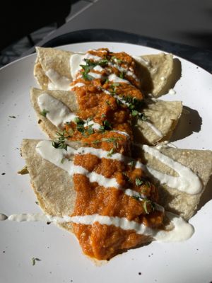 enchiladas 8/10  at Herbívoro - La Felicidad  in Bogota