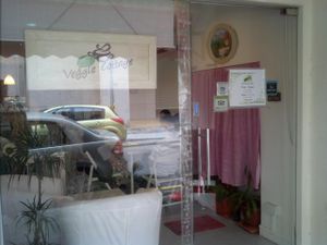 Outside at Veggie Cottage in Central Singapore