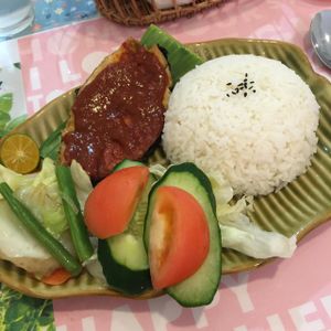 sambal fish at Veggie Cottage in Central Singapore
