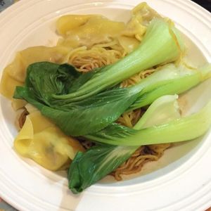 wanton noodles dry at Veggie Cottage in Central Singapore