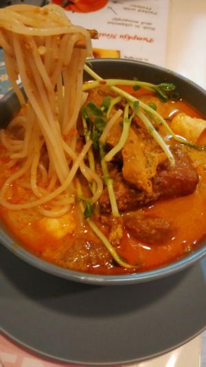 laksa noodle at Veggie Cottage in Central Singapore