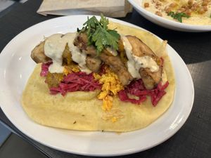 Sabich sandwichh  at Grossman's Noshery & Bar in Santa Rosa