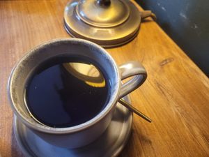 Reasonably good lavender tea, but not served in the nice jug like the menu picture at Olivka in Almaty