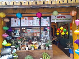 Outside at Bánh mì Chay Metta in Ho Chi Minh City