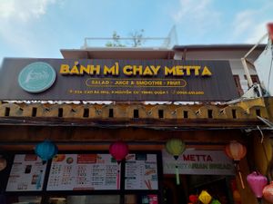 Outside at Bánh mì Chay Metta in Ho Chi Minh City