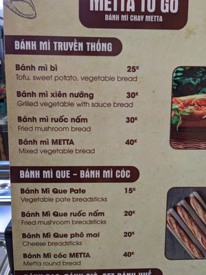  at Bánh mì Chay Metta in Ho Chi Minh City