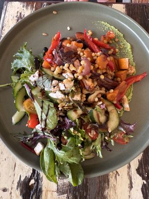 Grain Salad, vegan option  at The Telegraph on Bremer in Bremer Bay