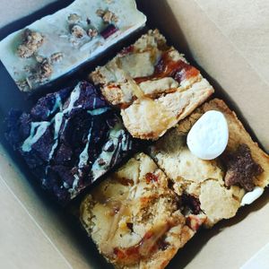 Selection of bars from our stall at The Mann's Vegan Scran  in Norton