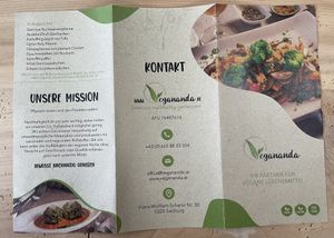 Karte  at Green Queen by Vegananda in Salzburg