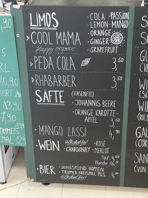 Karte  at Green Queen by Vegananda in Salzburg