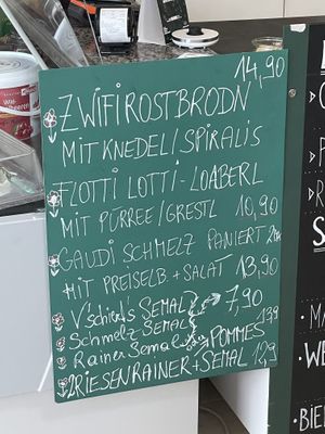 Karte  at Green Queen by Vegananda in Salzburg