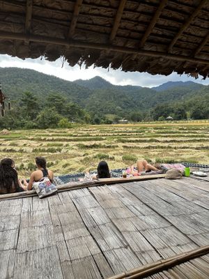 Views  at Ja-Ey Cafe in Pai