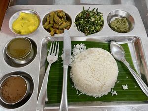 Rice and Curry   at Vishnu Vihar Vegetarian Hotel in Kandy
