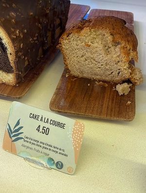 Vegan squash cake at Utopia Coffee in Geneva