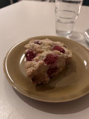 Raspberry scone  at Plants & Flours in Berlin