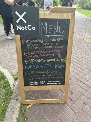 Menu  at The Not Company in Buenos Aires
