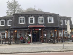 Outside the restaurant  at Saigon in Timmendorfer Strand